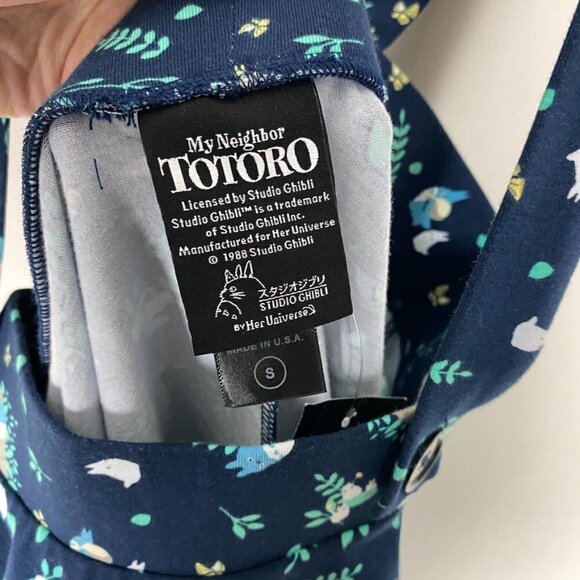 Hot Topic My Neighbor Tortoro Suspender Skirt Womens Small Blue NWT - Picture 5 of 11